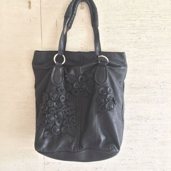 Large Tosha Blu Black Leather Purse - Picture 2 of 9